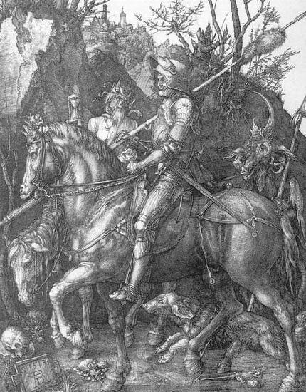 Albrecht Durer Knight, Death and the Devil Sweden oil painting art